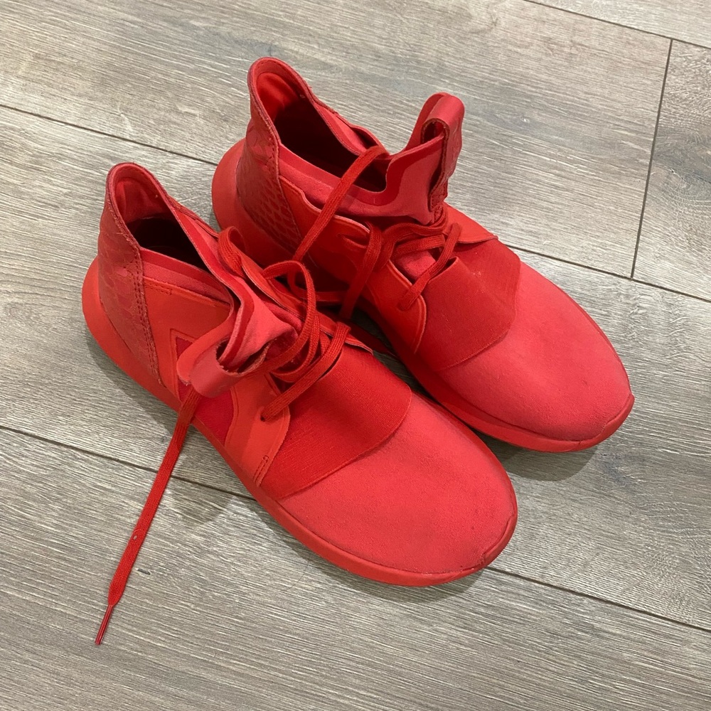 PRICE ⬇️ ADIDAS - Tubular Defiant - (Lush Red) - size 7 - - Picture 2 of 9